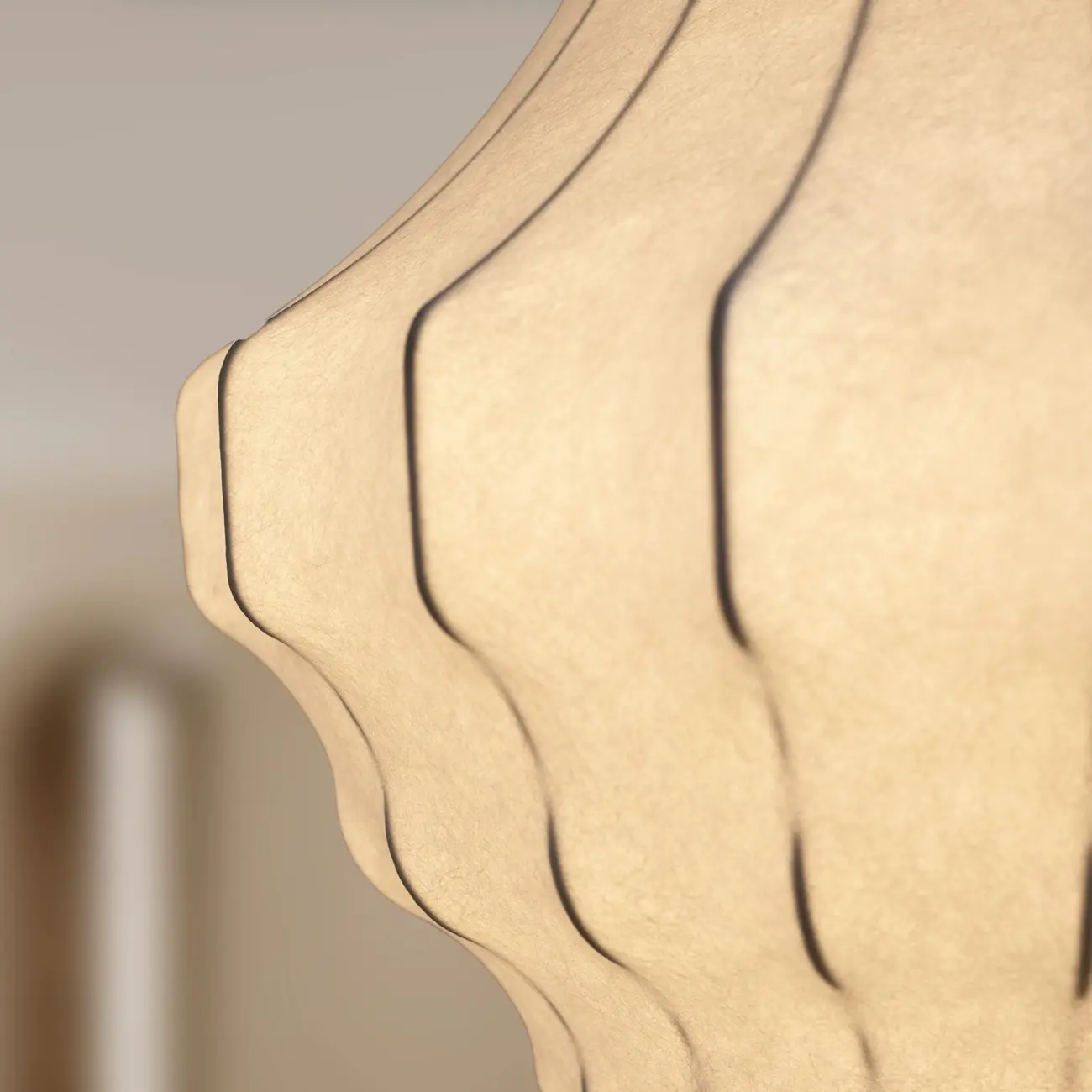 Designer White Fabric Lantern Pendant Lamp for Home Decor Image - 11 | homeyfad