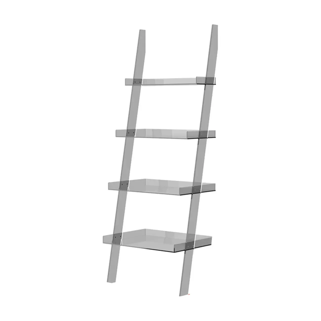 Modern H Ladder Open Bookshelf with 4 Shelves Image - 9