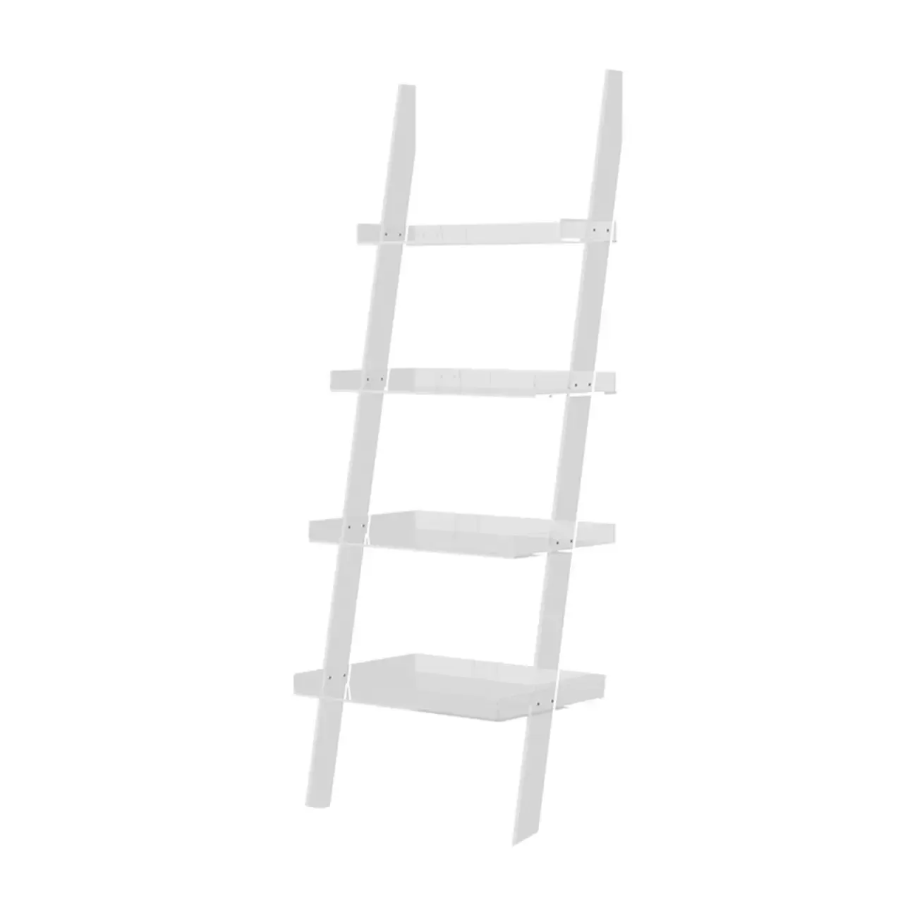 Modern H Ladder Open Bookshelf with 4 Shelves  Image - 11