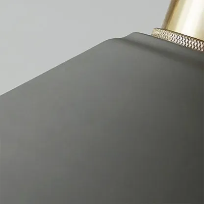 Industrial Gray Aluminum Cone Pendant Light for Dining Room Image - 12