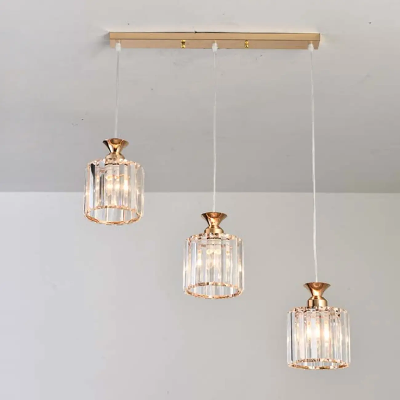 Modern Geometric Metal Pendant Light for Dining Room Image - 14 | homeyfad