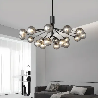 2-Tier Modern Globe Chandelier Adjustable Hanging Length  Image - 1