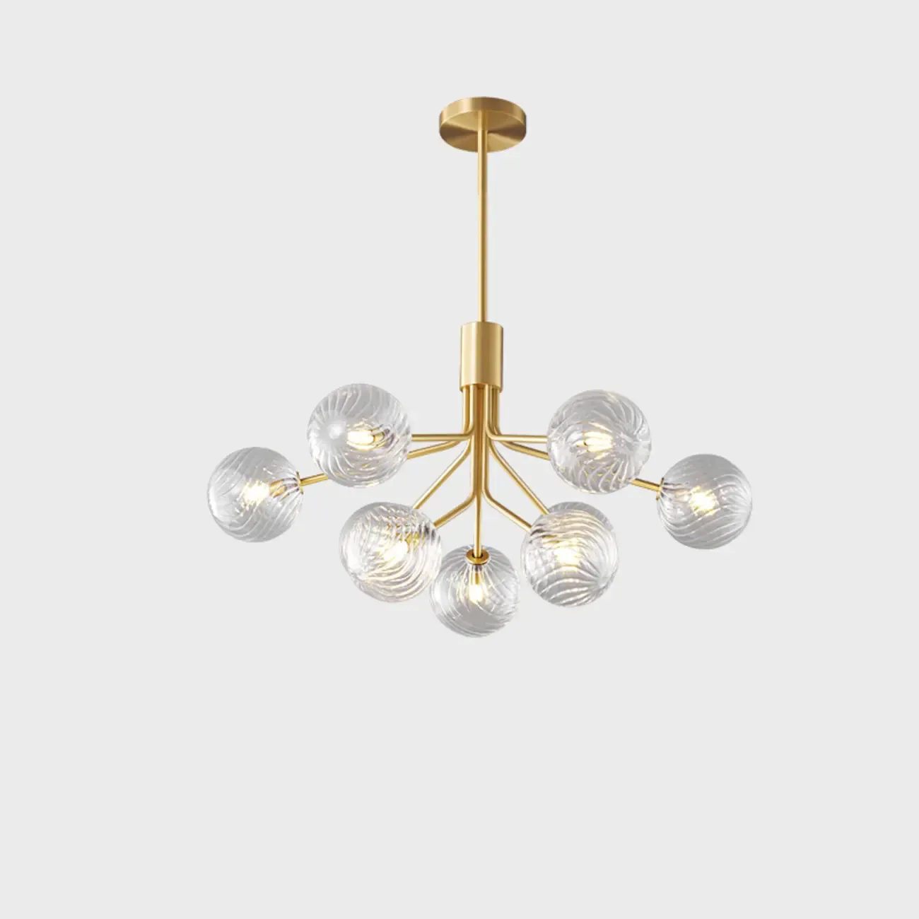 2-Tier Modern Globe Chandelier Adjustable Hanging Length  Image - 2