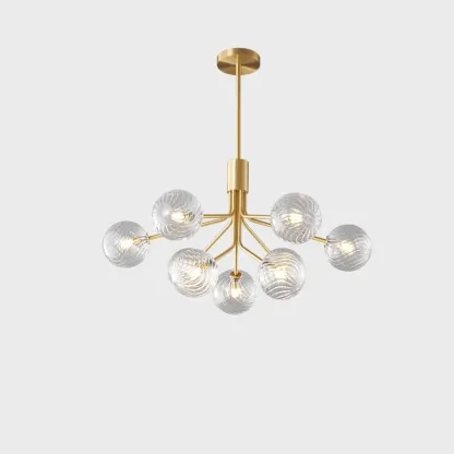 2-Tier Modern Globe Chandelier Adjustable Hanging Length  Image - 2