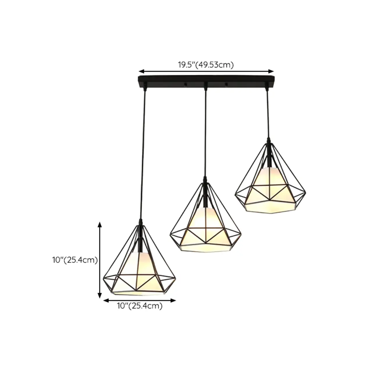 Modern Geometric Metal Pendant Light for Dining Room Image - 16 | homeyfad