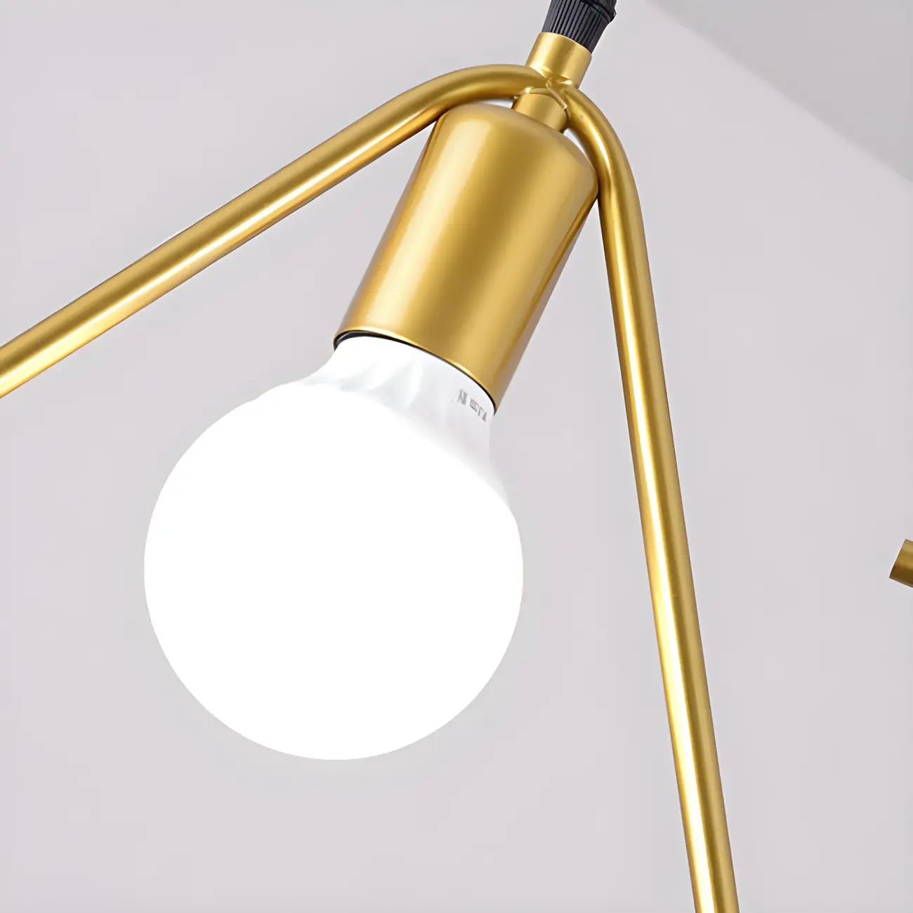 3 Lights Gold Industrial Geometric Metal Island Light Fixture Image - 8 | homeyfad