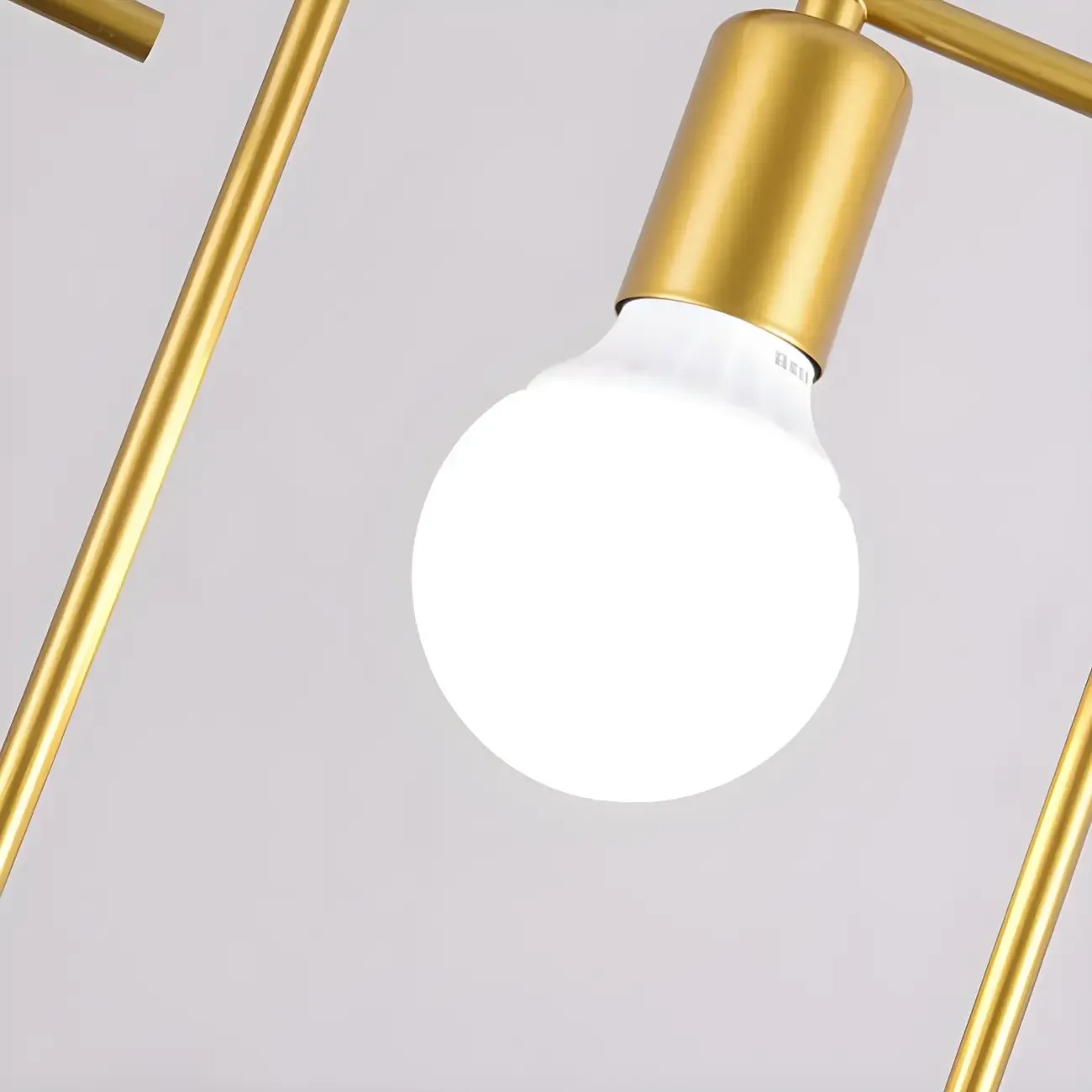 3 Lights Gold Industrial Geometric Metal Island Light Fixture Image - 9