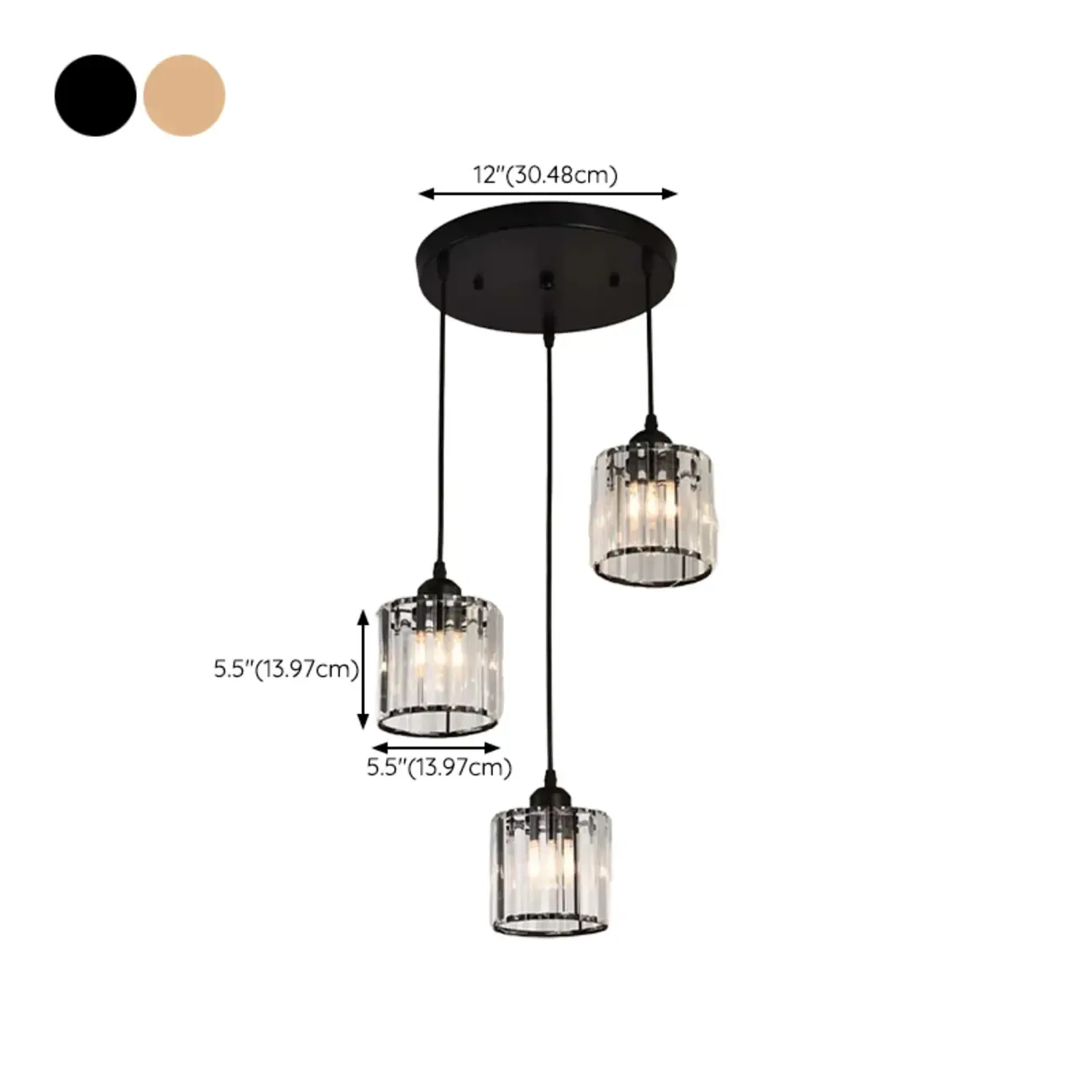Modern Geometric Metal Pendant Light for Dining Room Image - 19