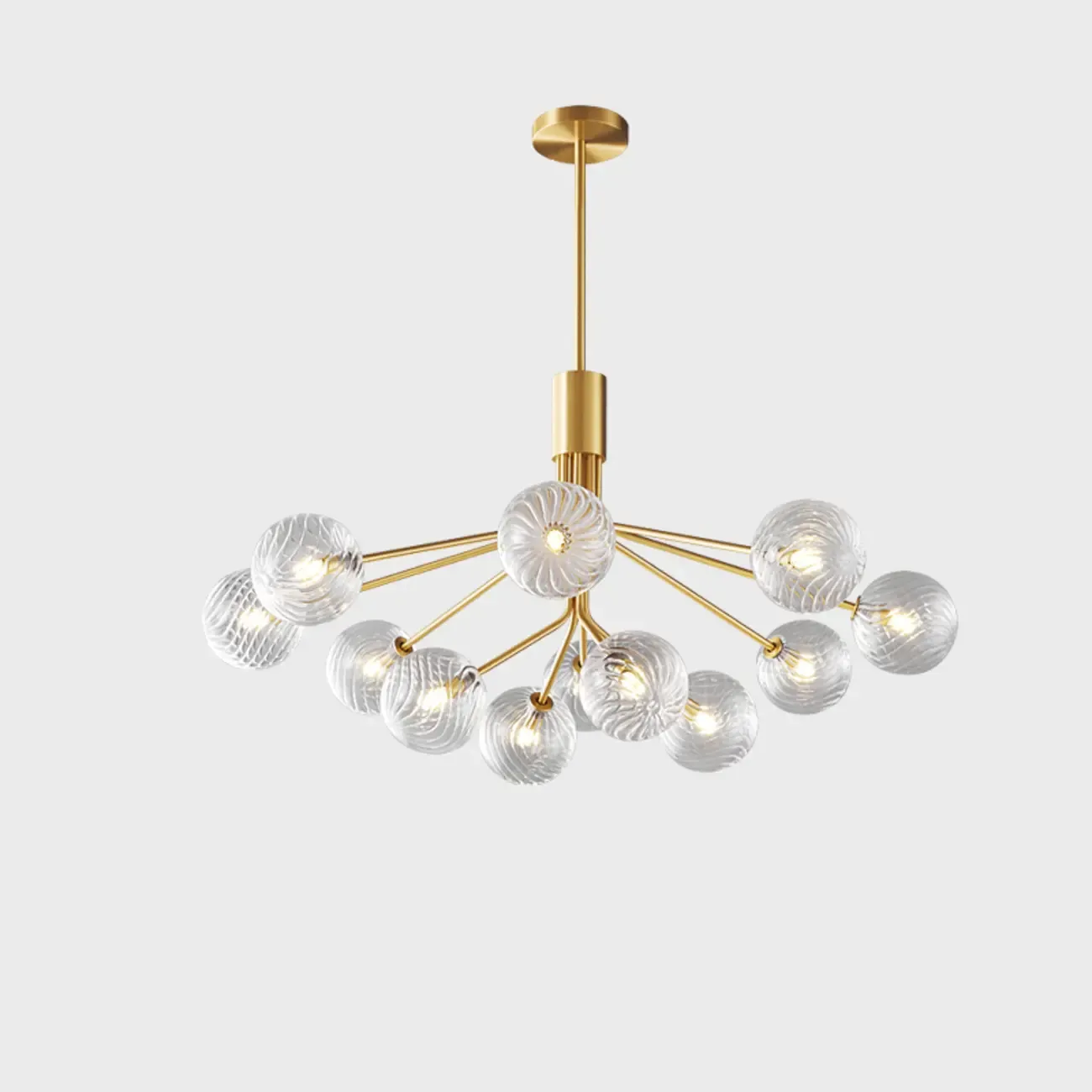 2-Tier Modern Globe Chandelier Adjustable Hanging Length  Image - 6