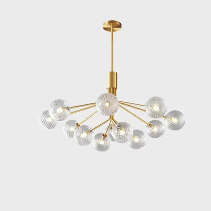 2-Tier Modern Globe Chandelier Adjustable Hanging Length  Image - 6