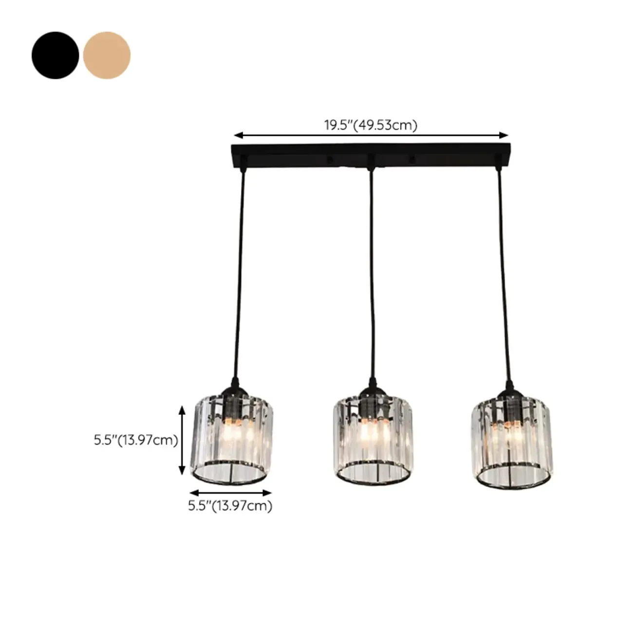Modern Geometric Metal Pendant Light for Dining Room Image - 20