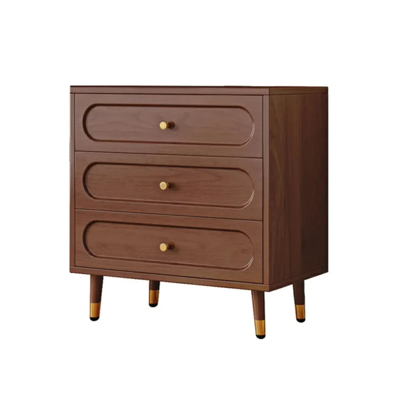 Traditional Solid Wood Chest with 5-Tiers for Bedroom - HomeyFad