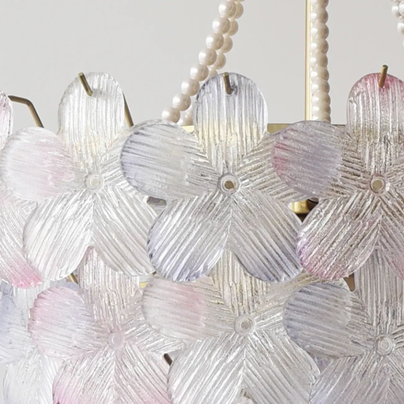 Modern Elegant Floral Crystal Chandelier with Flexible Height Image - 21