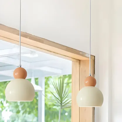 Modern White Glass 3 Light Pendant Light with Beaded Detail for Living Room Image - 3