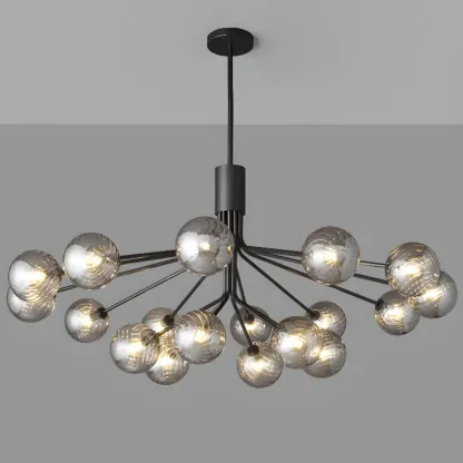 2-Tier Modern Globe Chandelier Adjustable Hanging Length  Image - 12