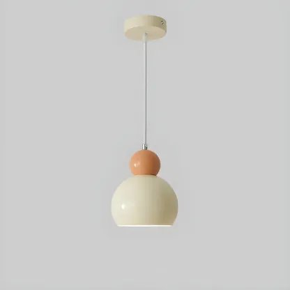 Modern White Glass 3 Light Pendant Light with Beaded Detail for Living Room Image - 5