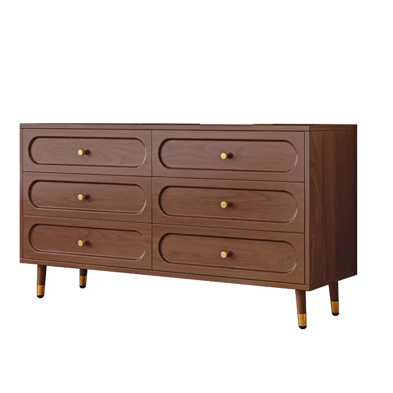 Modern Wood Dresser Chest with 5 Tiers in Milk Tea Color Image - 21 | homeyfad