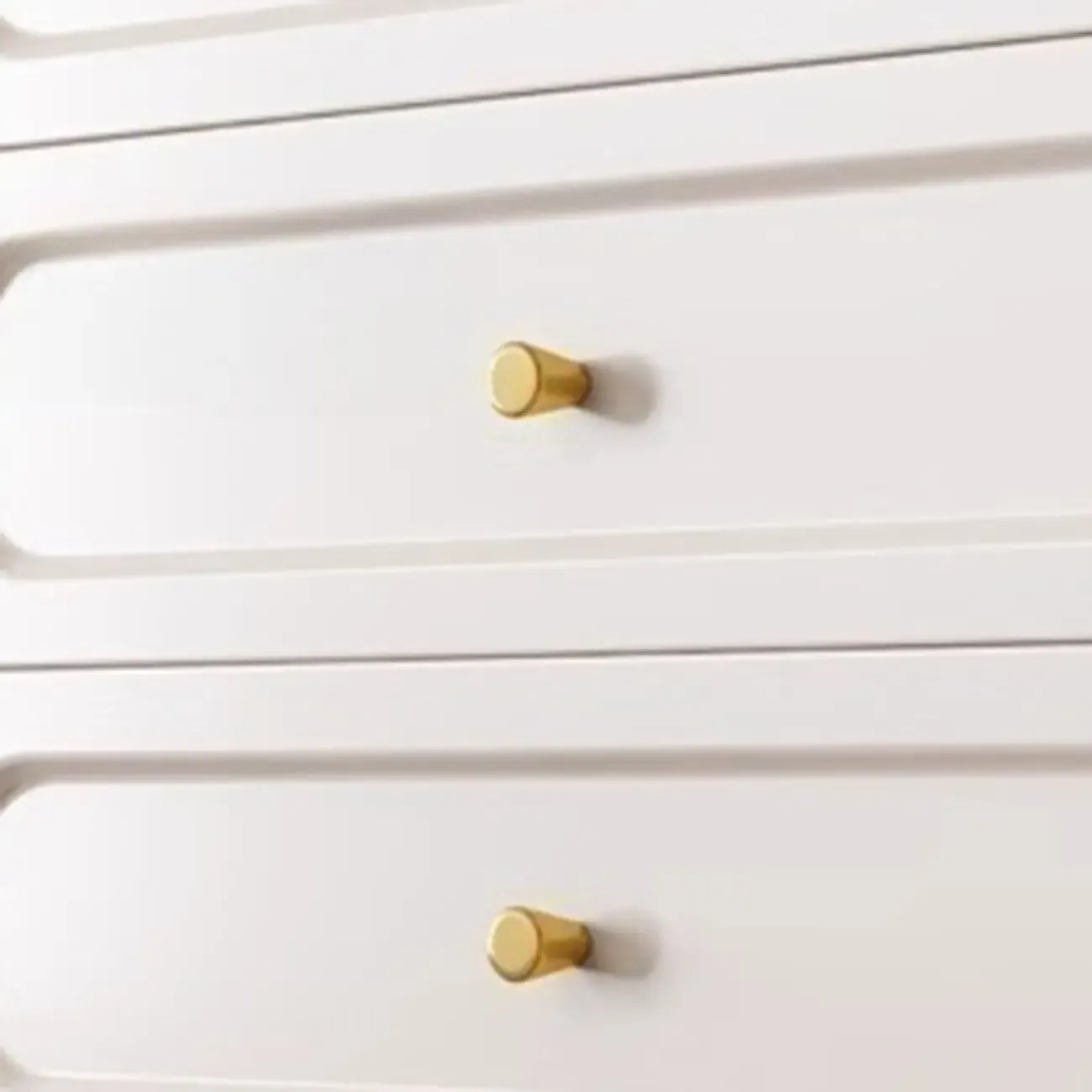 Modern Wood Dresser Chest with 5 Tiers in Milk Tea Color Image - 22