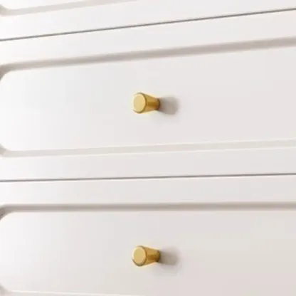 Modern Wood Dresser Chest with 5 Tiers in Milk Tea Color Image - 22