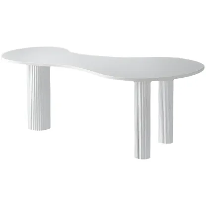 Modern Free From Writing Desk with 3 Legs Image - 5