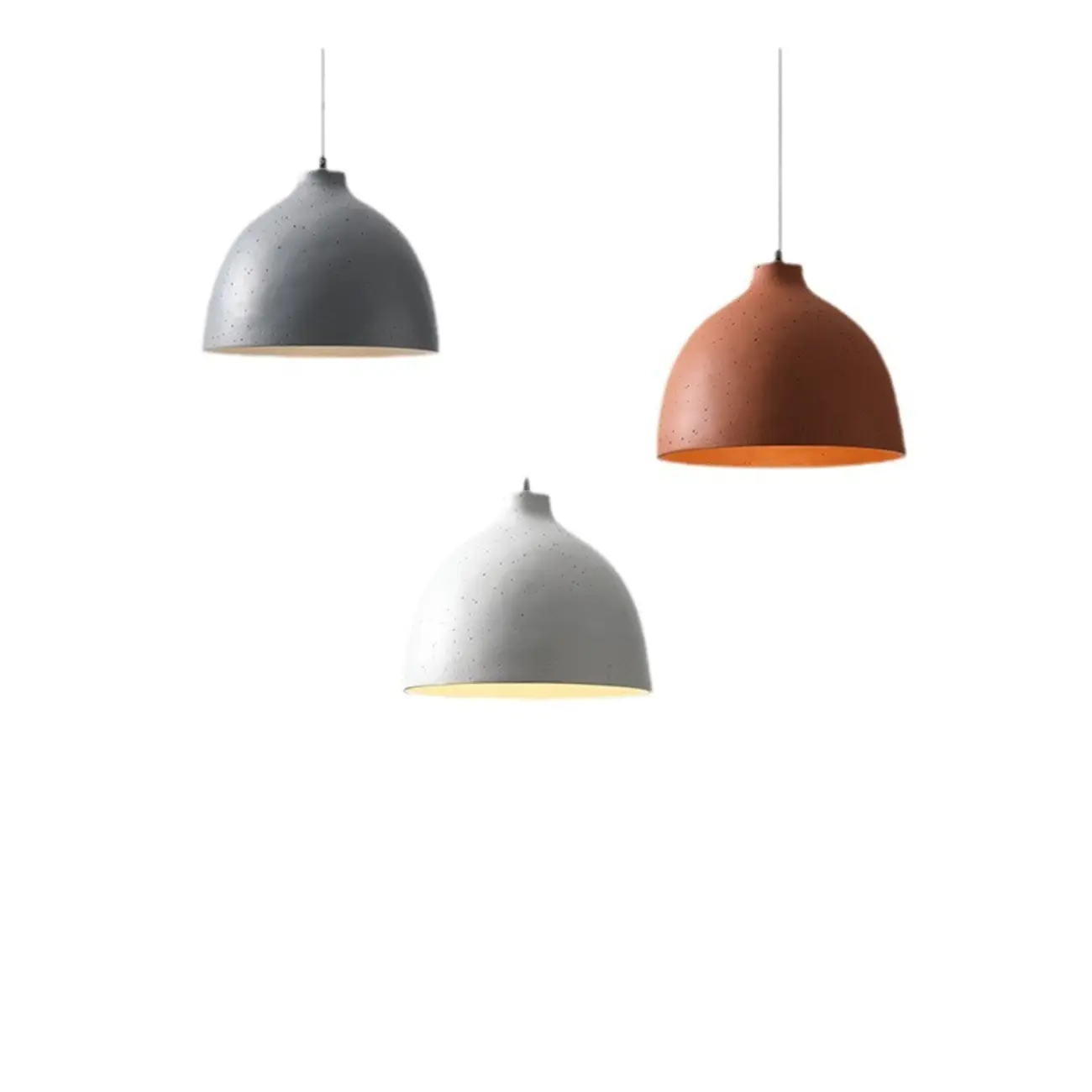 Nordic Metal LED Dome Pendant Lamp for Living Room Image - 5 | homeyfad