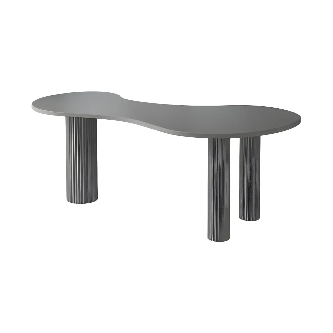 Modern Free From Writing Desk with 3 Legs Image - 6
