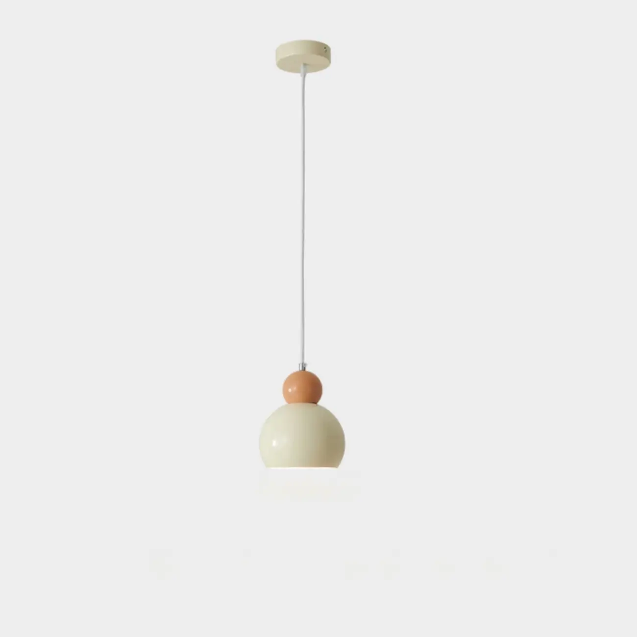 Modern White Glass 3 Light Pendant Light with Beaded Detail for Living Room Image - 7 | homeyfad
