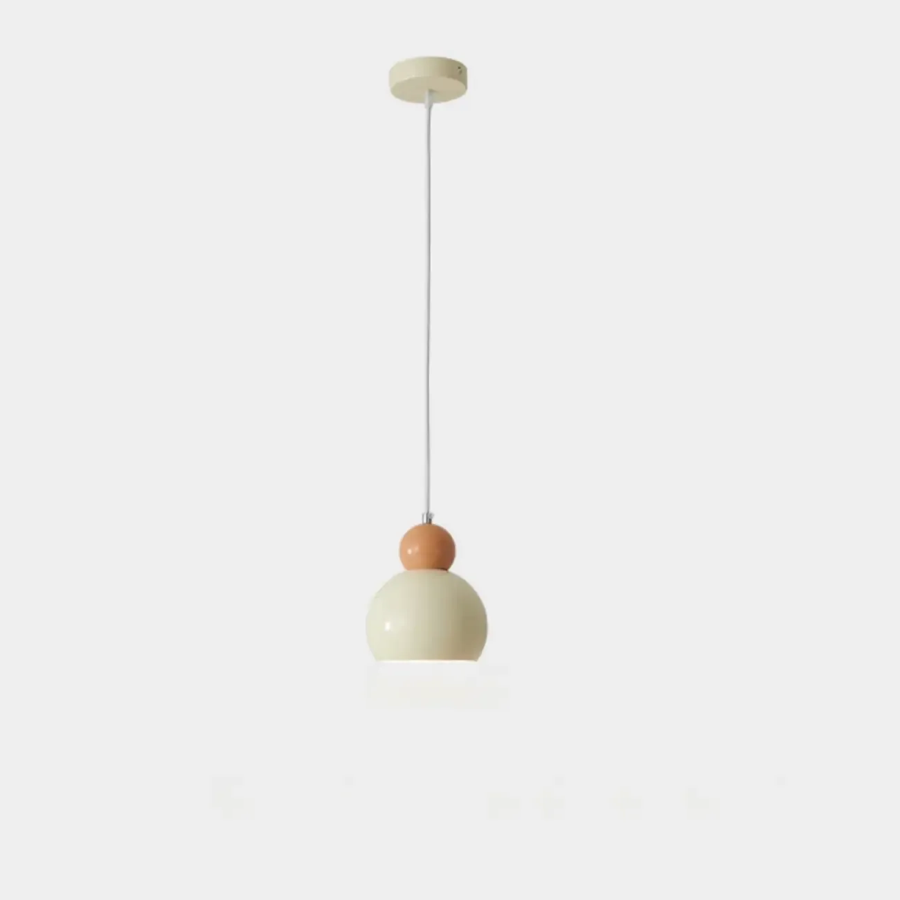 Modern White Glass 3 Light Pendant Light with Beaded Detail for Living Room Image - 7