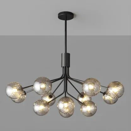 2-Tier Modern Globe Chandelier Adjustable Hanging Length  Image - 14