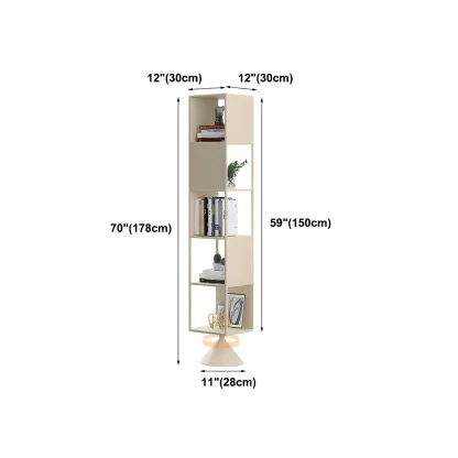 Modern Wooden Cube Bookcase with Metal Frame  Image - 18