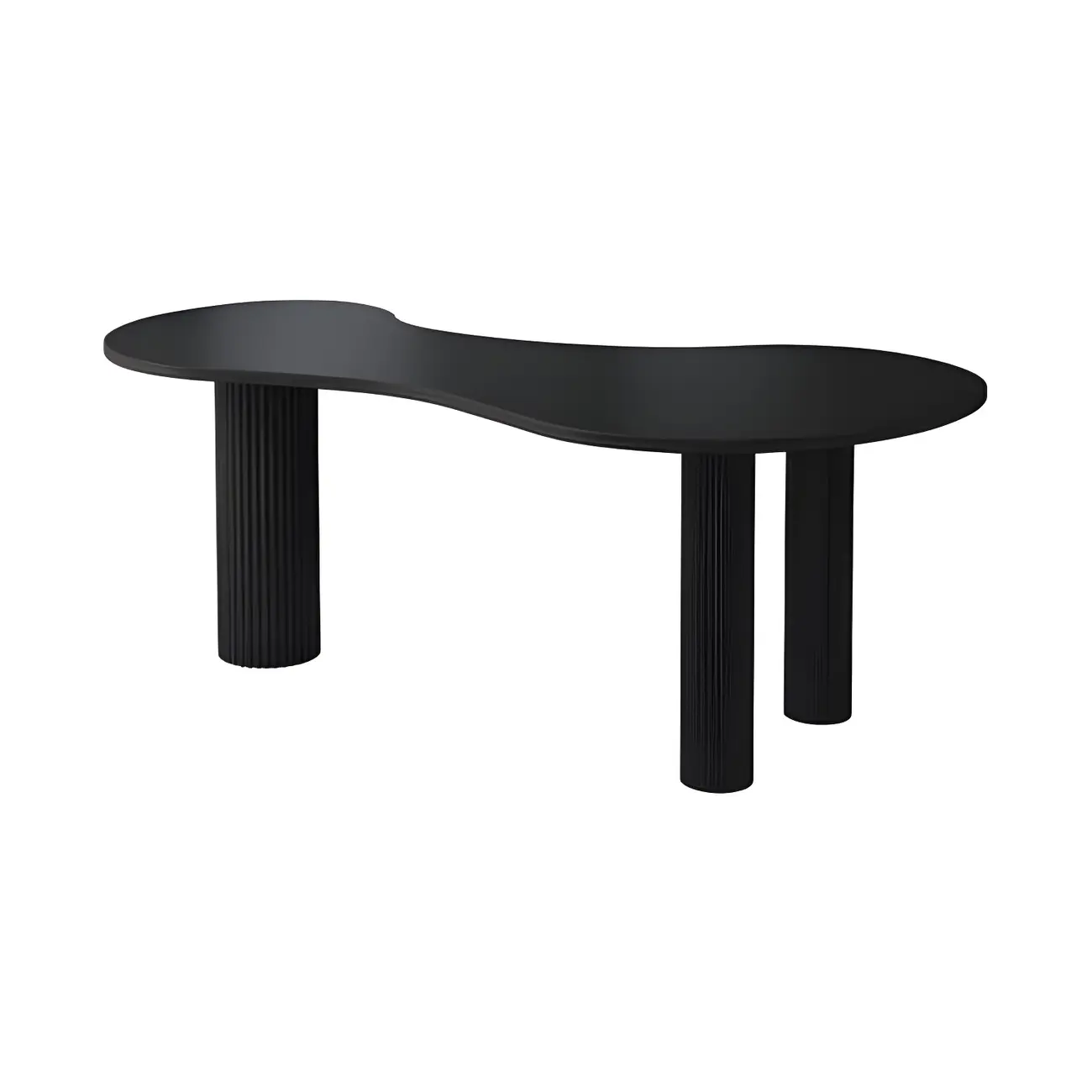 Modern Free From Writing Desk with 3 Legs Image - 7 | homeyfad