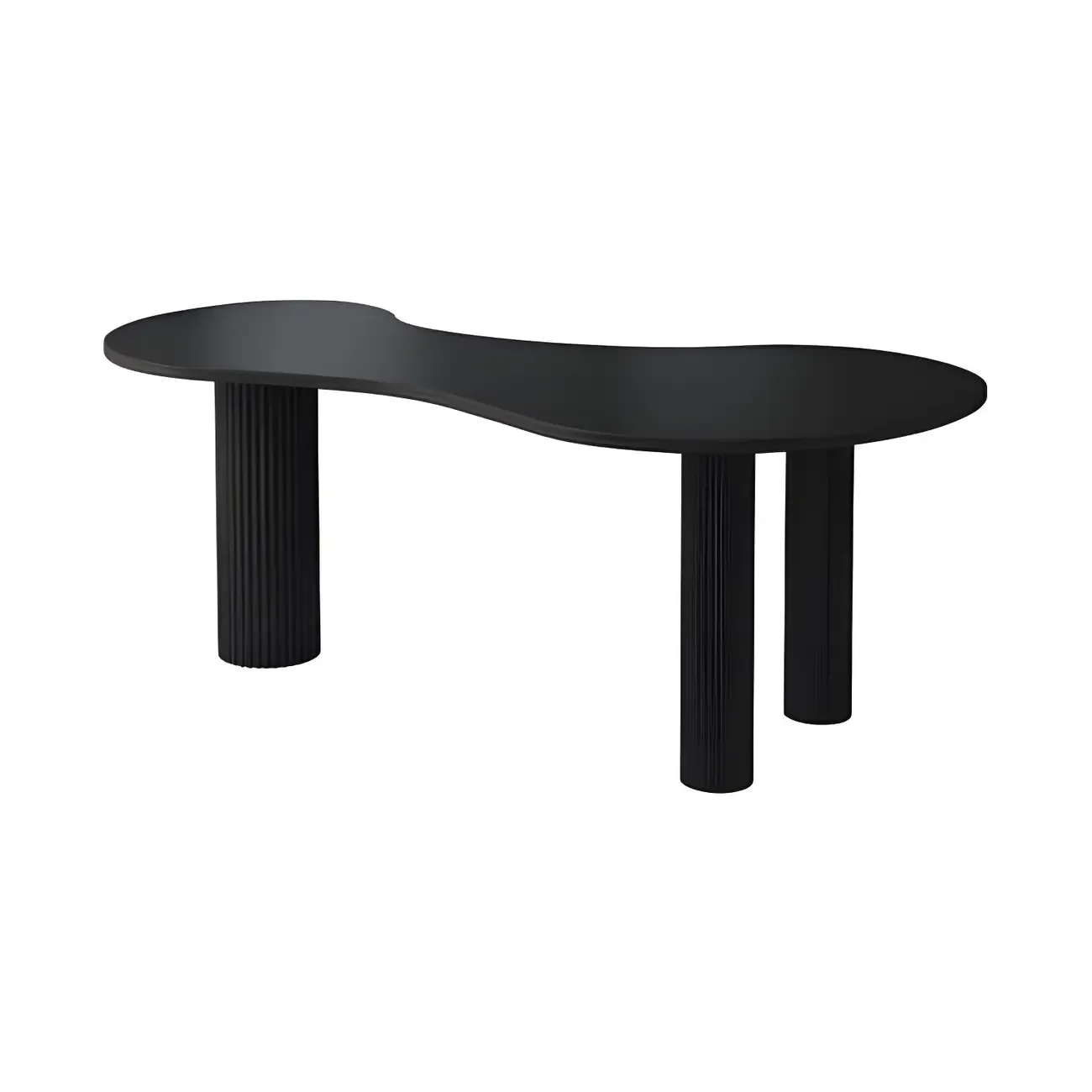 Modern Free From Writing Desk with 3 Legs Image - 7