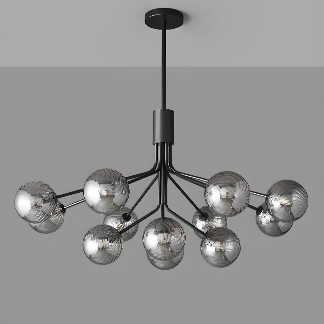 2-Tier Modern Globe Chandelier Adjustable Hanging Length  Image - 15