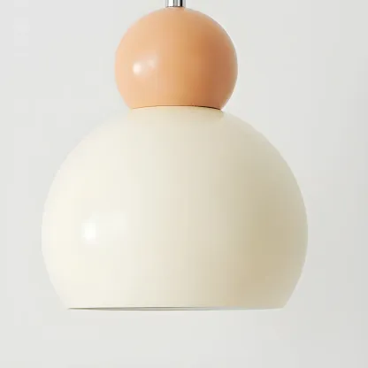 Modern White Glass 3 Light Pendant Light with Beaded Detail for Living Room Image - 9