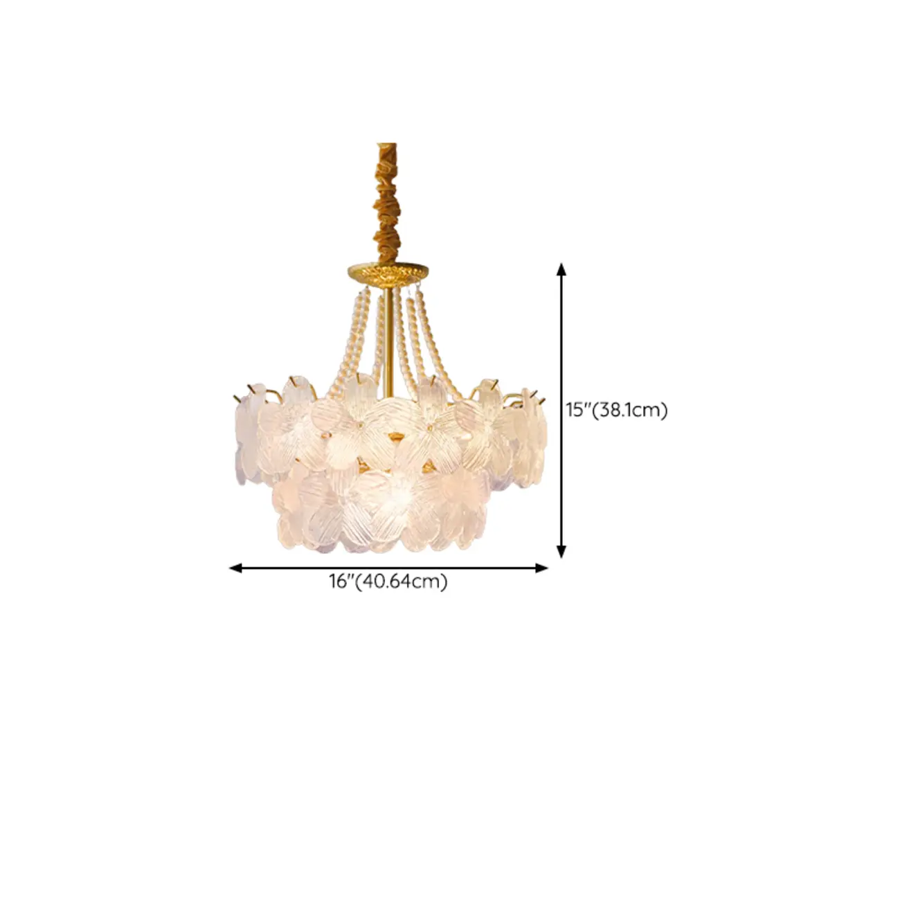 Modern Elegant Floral Crystal Chandelier with Flexible Height Image - 28 | homeyfad
