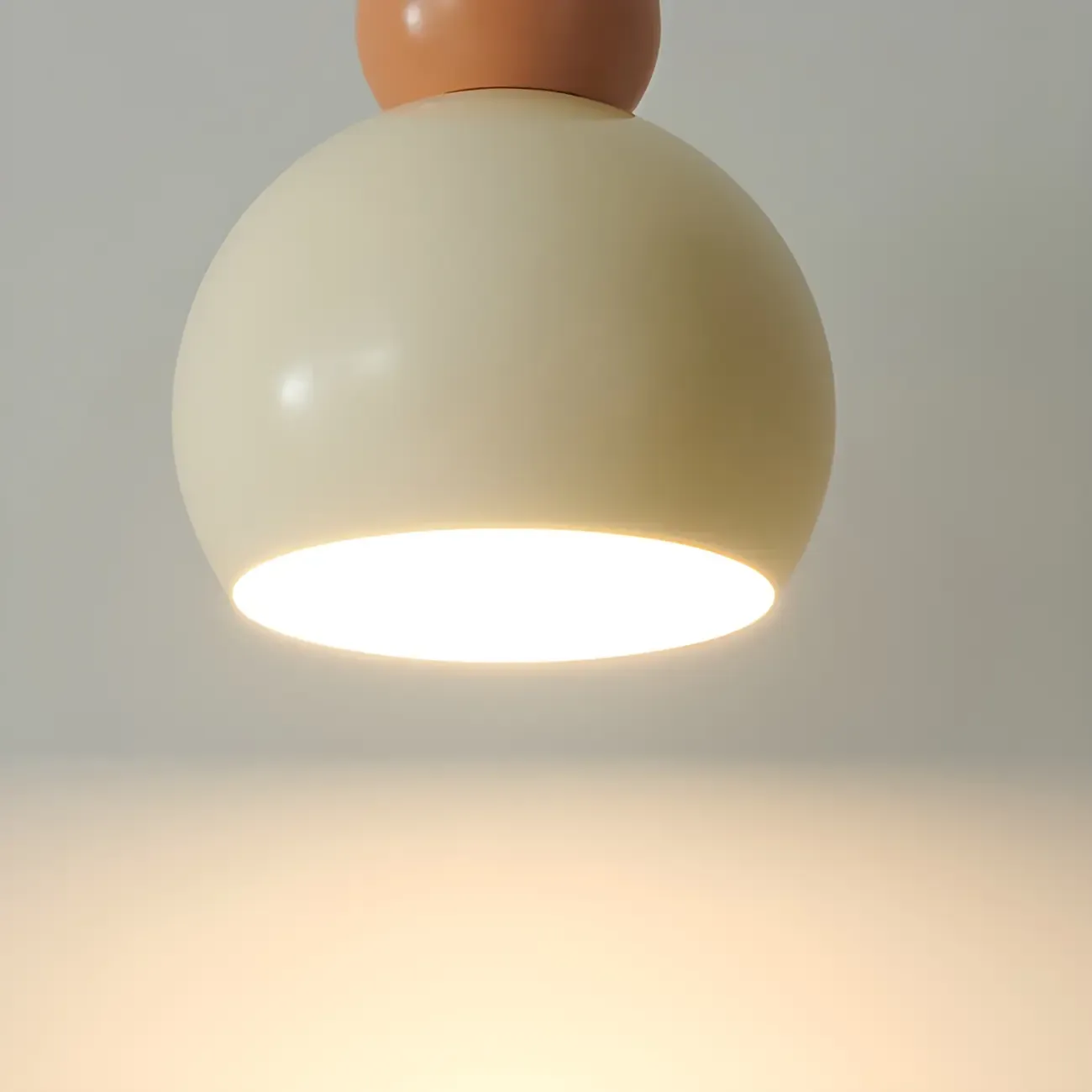 Modern White Glass 3 Light Pendant Light with Beaded Detail for Living Room Image - 10