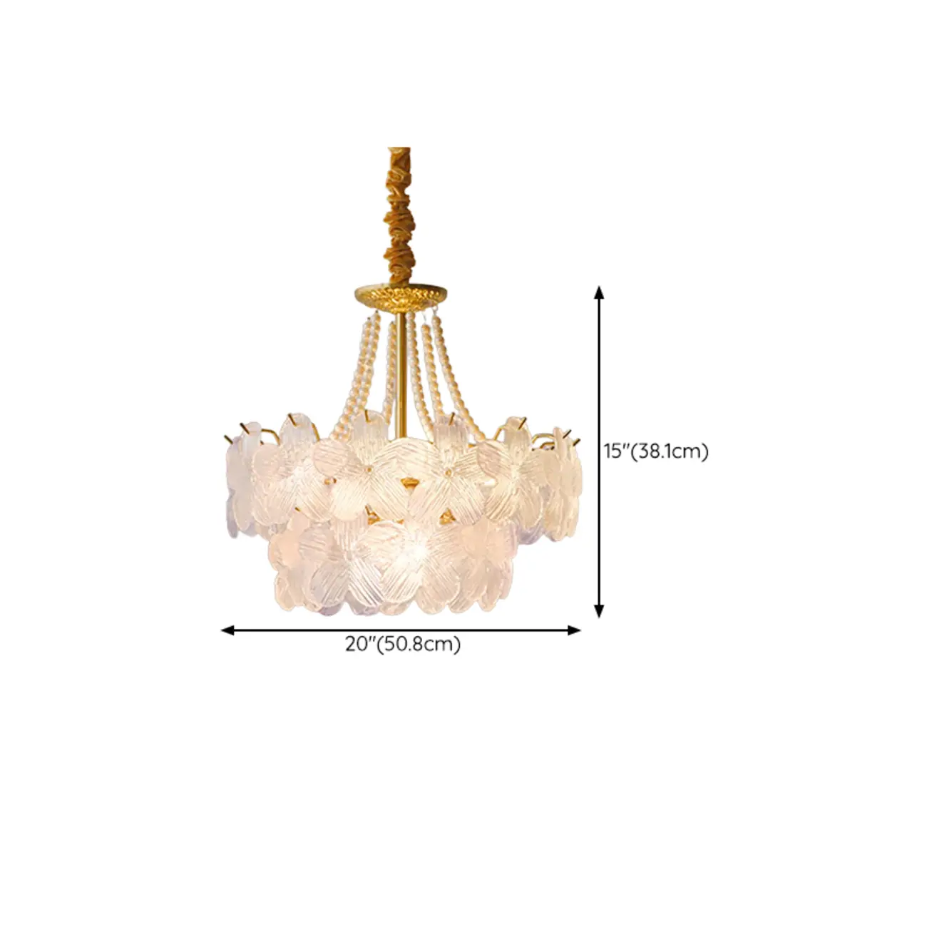 Modern Elegant Floral Crystal Chandelier with Flexible Height Image - 29 | homeyfad