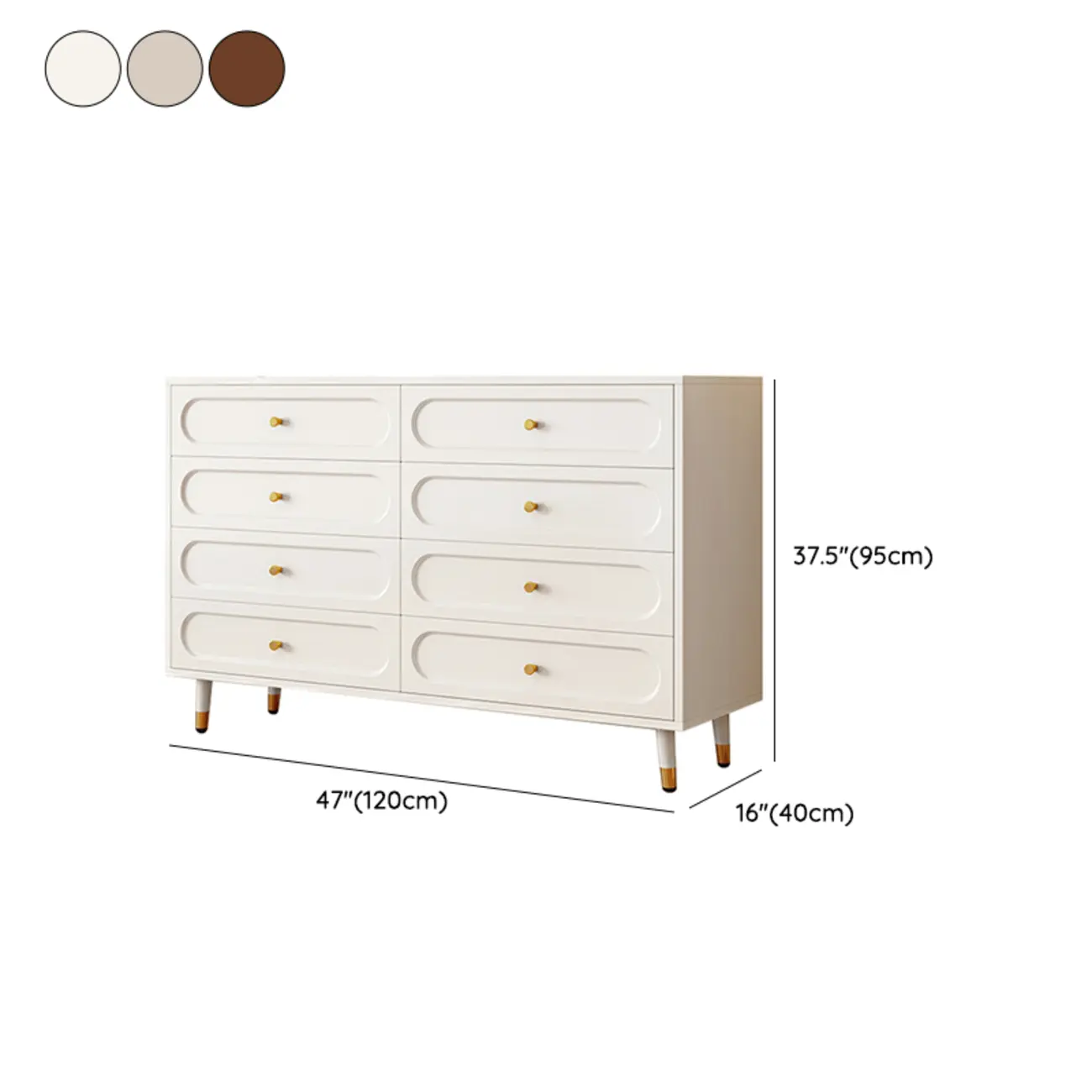 Modern Wood Dresser Chest with 5 Tiers in Milk Tea Color Image - 32 | homeyfad