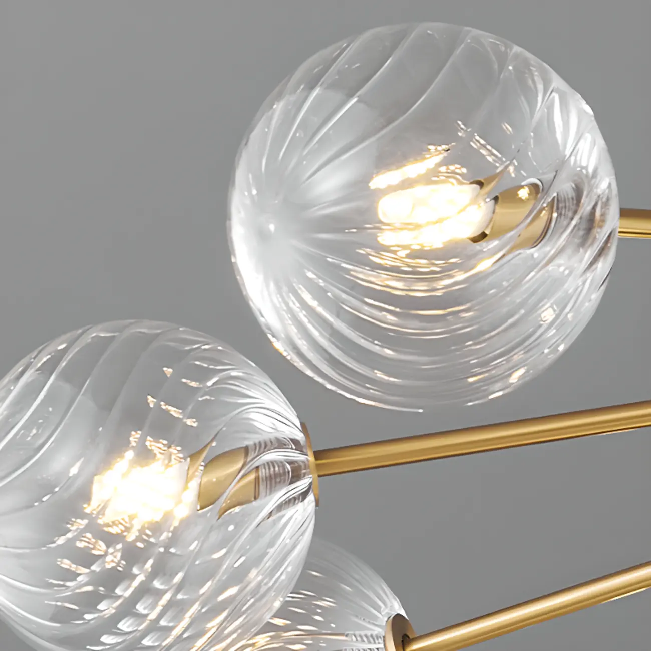 2-Tier Modern Globe Chandelier Adjustable Hanging Length  Image - 21 | homeyfad