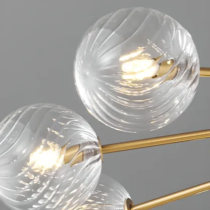 2-Tier Modern Globe Chandelier Adjustable Hanging Length  Image - 21