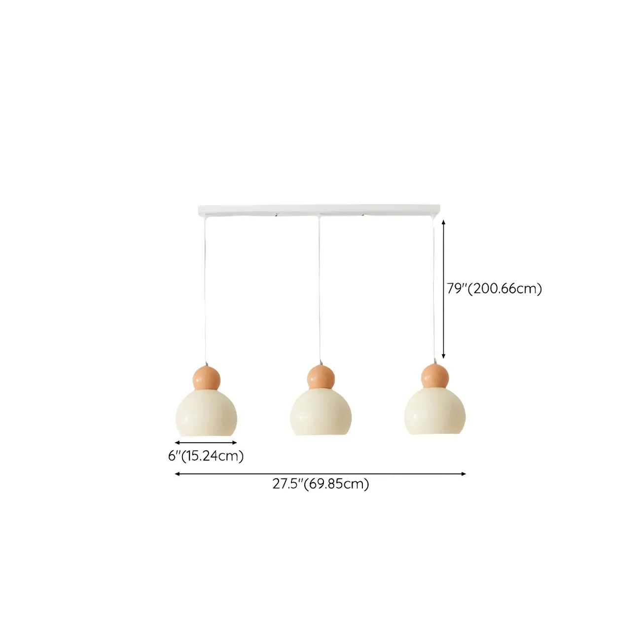 Modern White Glass 3 Light Pendant Light with Beaded Detail for Living Room Image - 16