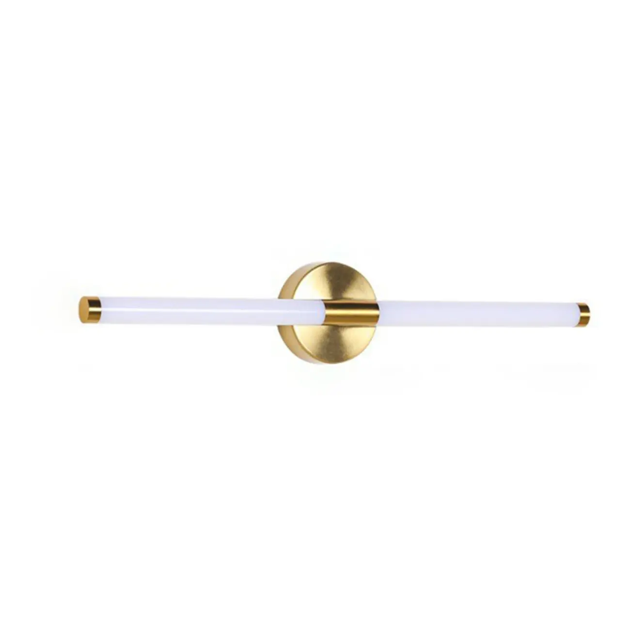 Minimalist Dimmable Gold Tube Vanity Light for Bathroom Image - 3 | homeyfad