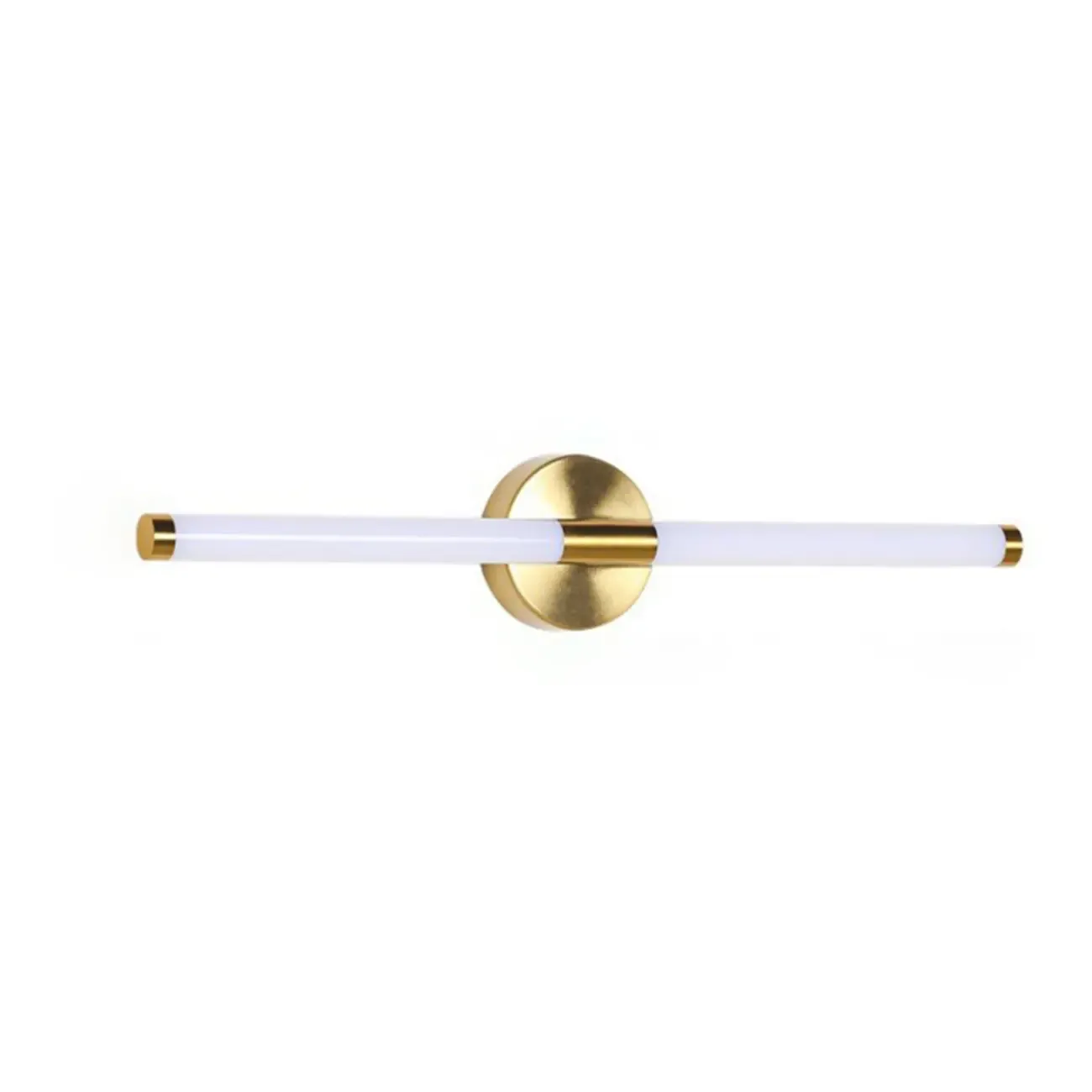 Minimalist Dimmable Gold Tube Vanity Light for Bathroom Image - 3