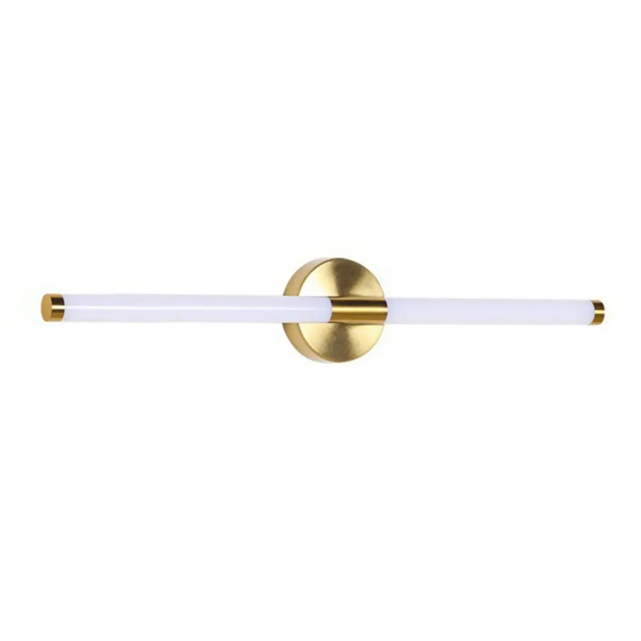 Minimalist Dimmable Gold Tube Vanity Light for Bathroom Image - 5