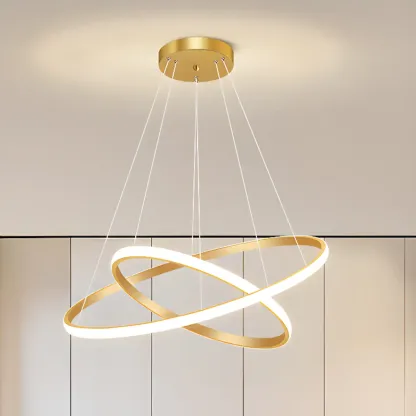 Modern LED Spiral Style Chandelier with Adaptive Length  Image - 2