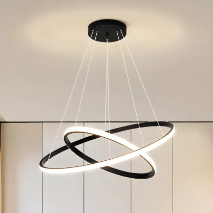 Modern LED Spiral Style Chandelier with Adaptive Length  Image - 3
