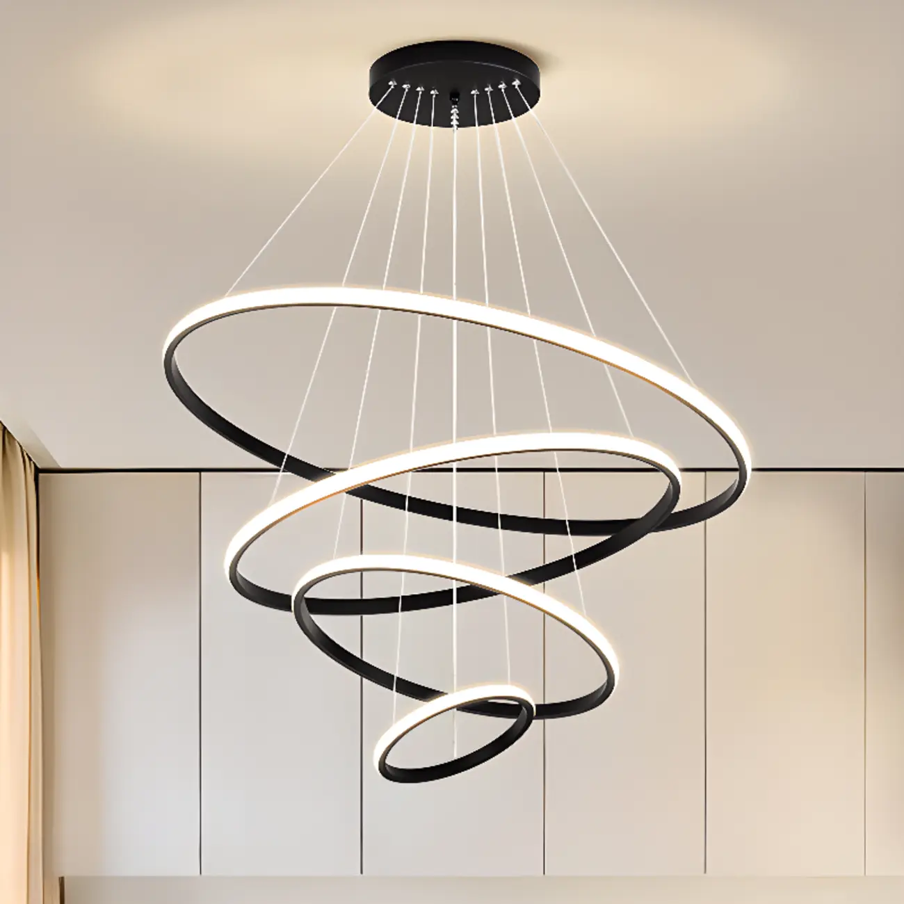 Modern LED Spiral Style Chandelier with Adaptive Length  Image - 4 | homeyfad