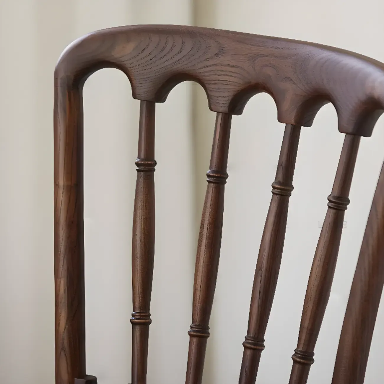 Countryside Rustic Standard Slat Back Wooden Dining Chair Image - 12