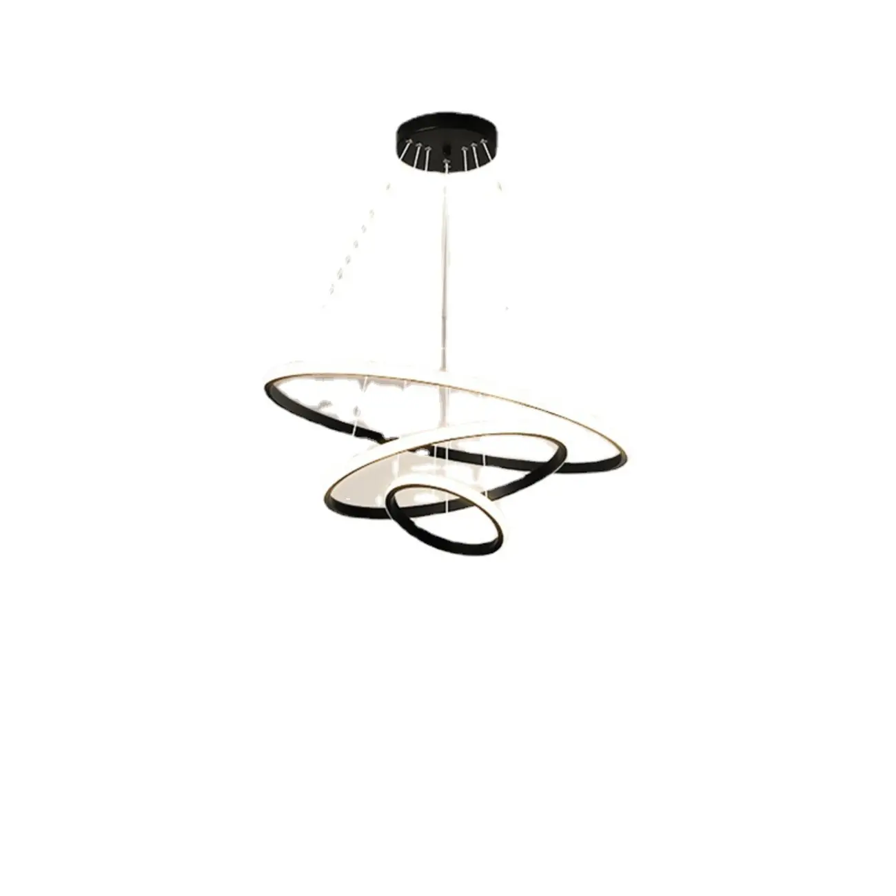 Modern LED Spiral Style Chandelier with Adaptive Length  Image - 5 | homeyfad