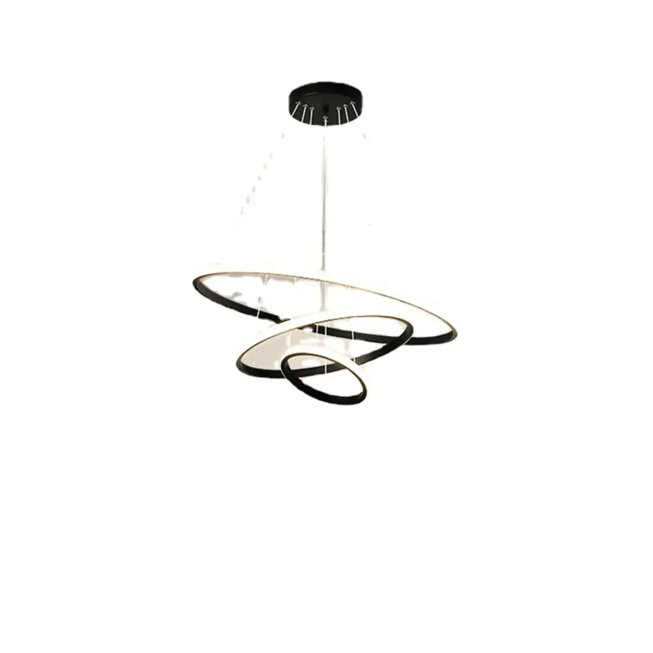 Modern LED Spiral Style Chandelier with Adaptive Length  Image - 5